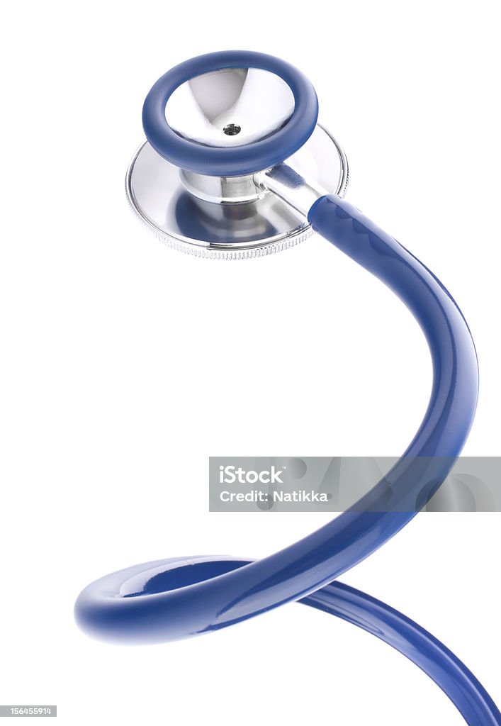 Medical stethoscope or phonendoscope Medical stethoscope or phonendoscope on white background Blue Stock Photo