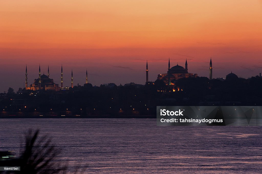 Silhueta de Istambul - Foto de stock de Azul royalty-free