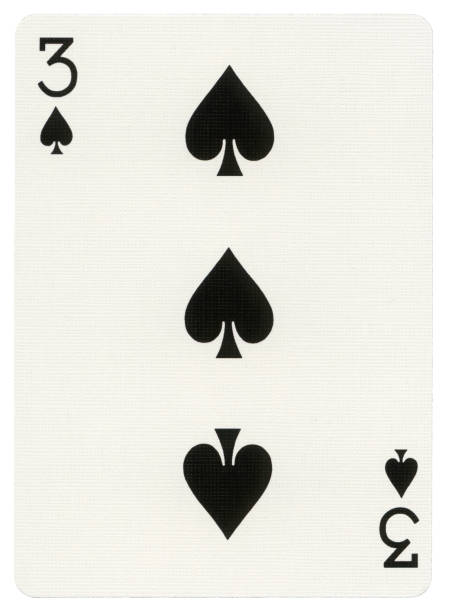 istock Playing Card - Three of Spades 156457560