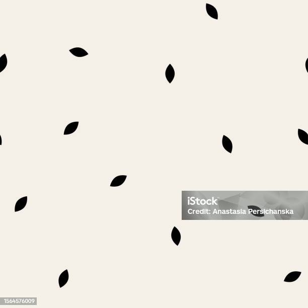 Light Leave Pattern Seamless Light Minimal Leaf Pattern Vector Organic Illustration Stock ...