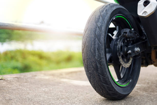 istock Motorcycle tires used in tourism 1564578779