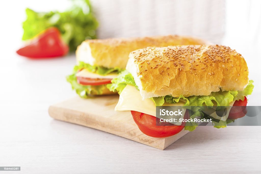 Freschi e gustosi panini - Foto stock royalty-free di Alimentazione sana