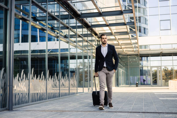 istock Businessman on a business travel 1564604441