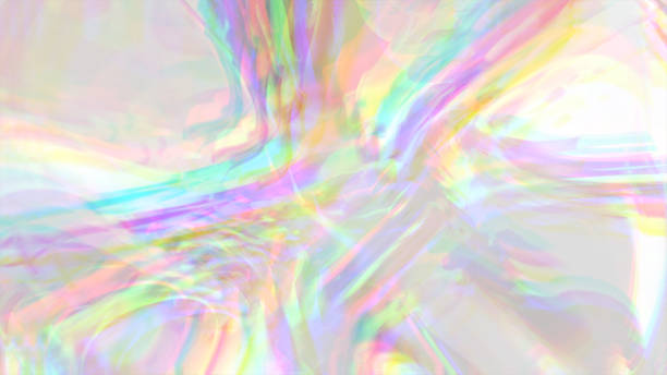 istock Pearl seamless abstract holographic background. Creative illustration 8k graphic. 1564612528