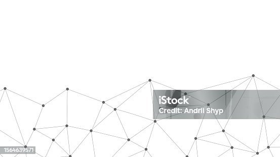 istock Abstract technology background. Plexus mesh backdrop. Vector 1564639571