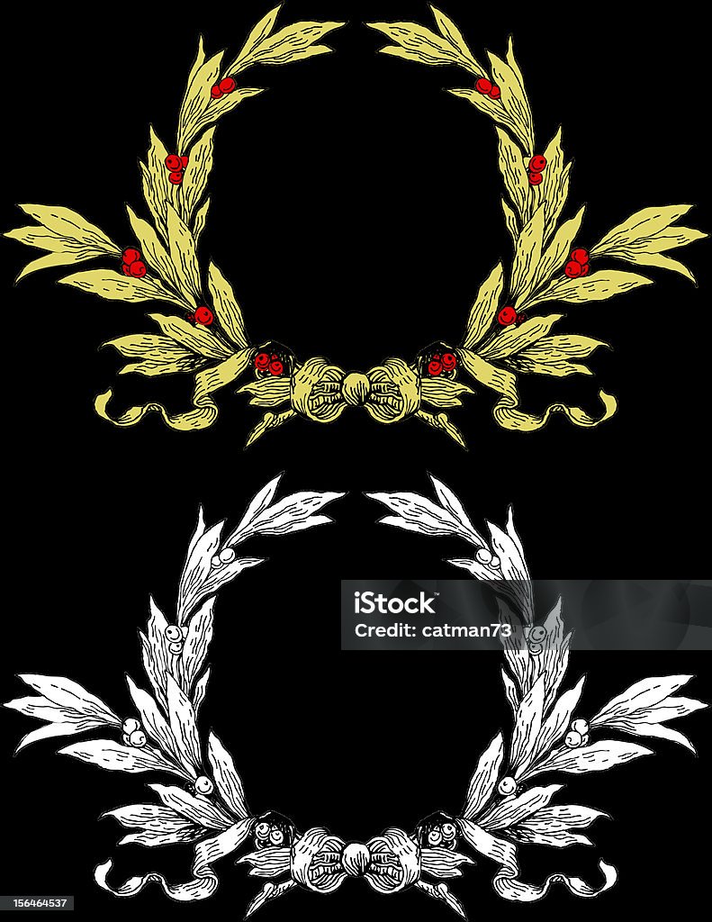 Couronne florale - clipart vectoriel de Anniversaire d'un évènement libre de droits