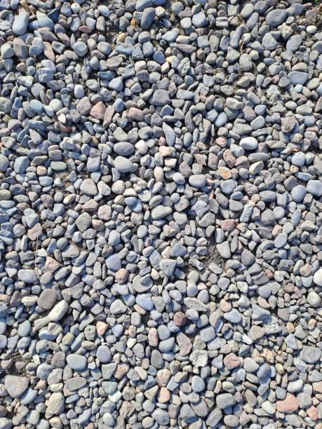 istock Group of small stones on the ground background 1564647159