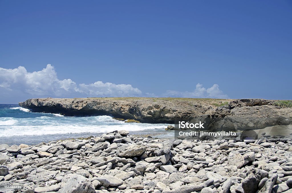 La côte brut - Photo de Aruba libre de droits
