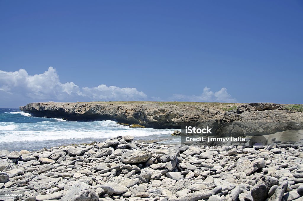 Rugged Coast Aruba Stock Photo