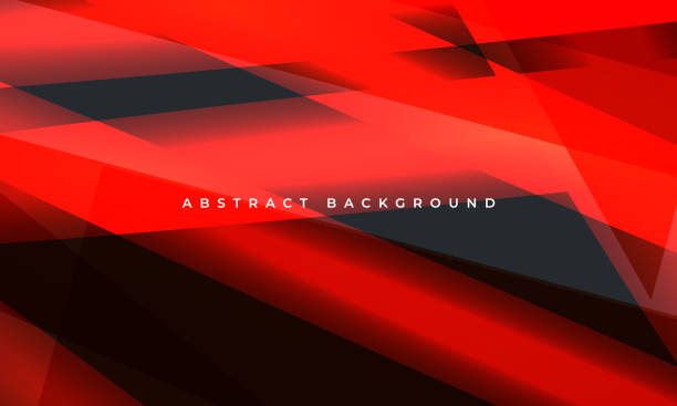 istock Abstract red and black modern sports background with diagonal geometric shapes. 1564659885