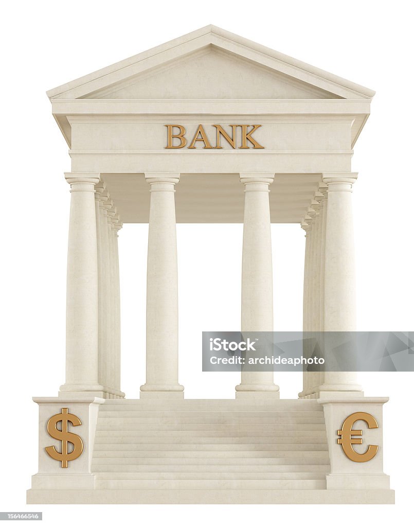 Icono de Banco de piedra - Foto de stock de Actividades bancarias libre de derechos