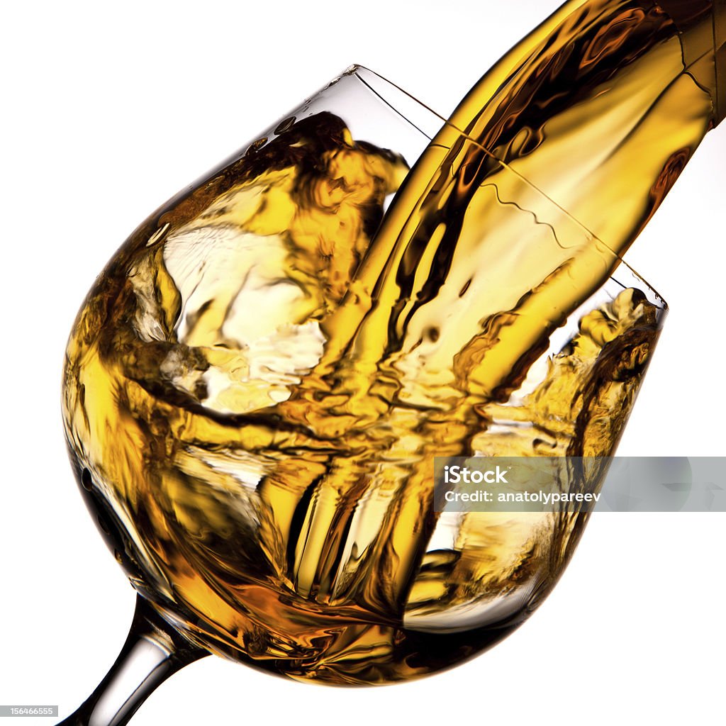Pouring cognac Alcohol - Drink Stock Photo