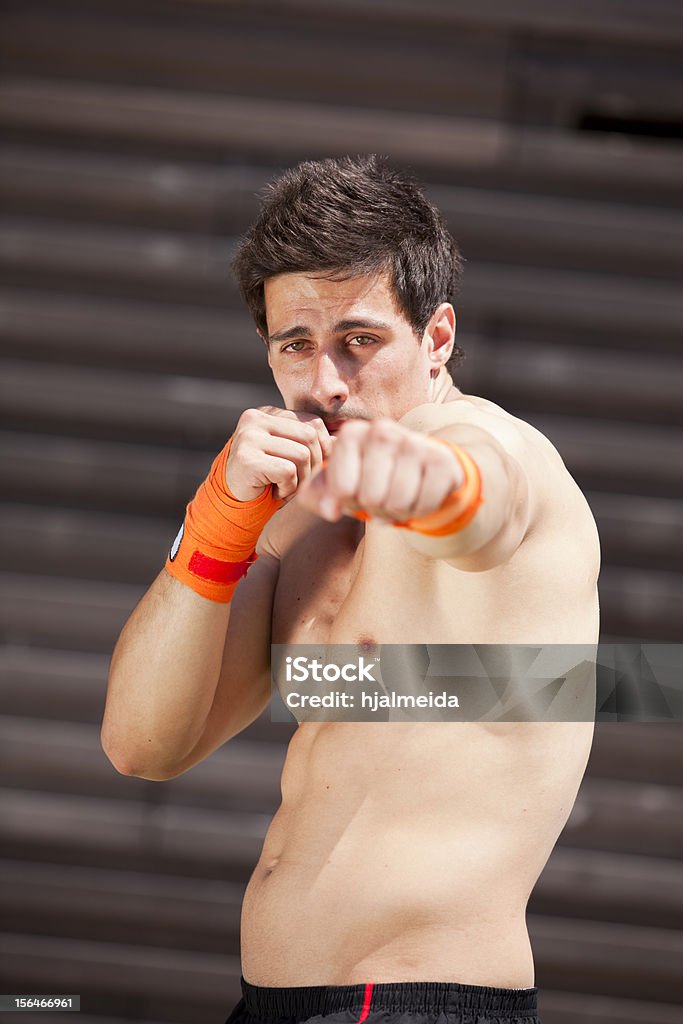 Kick boxing atleta - Foto de stock de Adulto libre de derechos