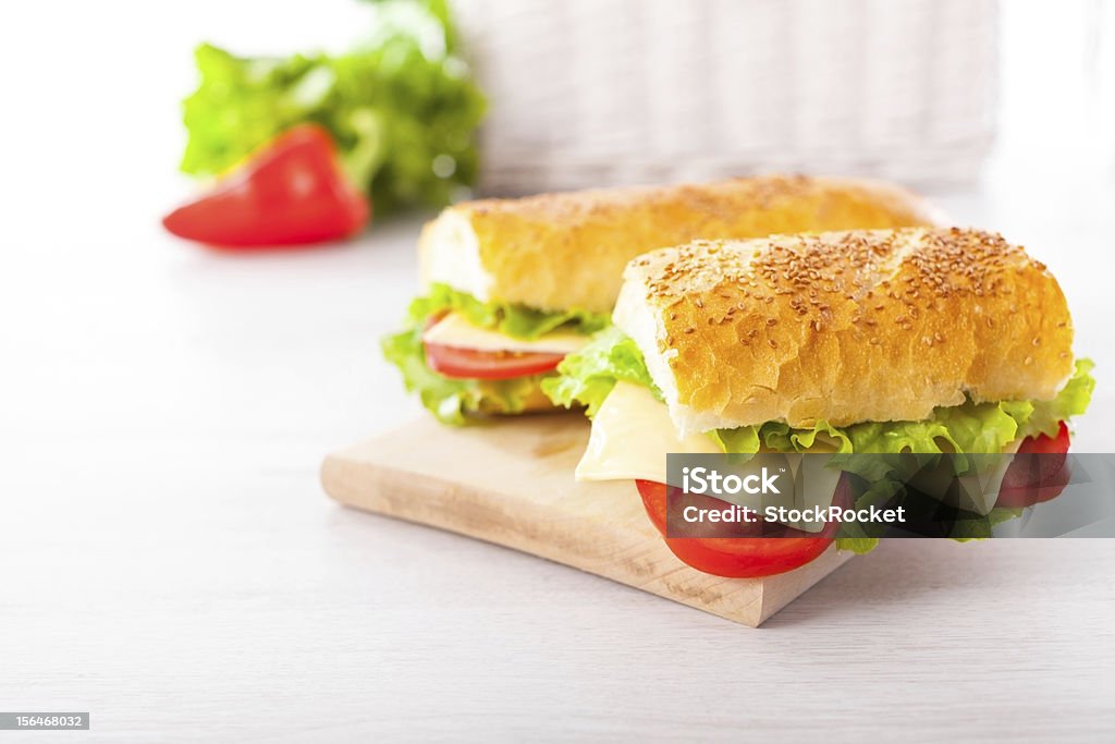 신선하고 맛있는 샌드위치 - 로열티 프리 0명 스톡 사진