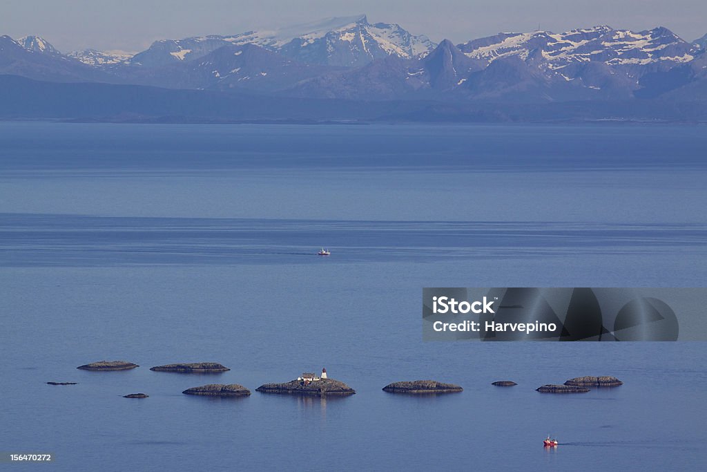 Farol do mar da Noruega - Foto de stock de Austvagoy royalty-free