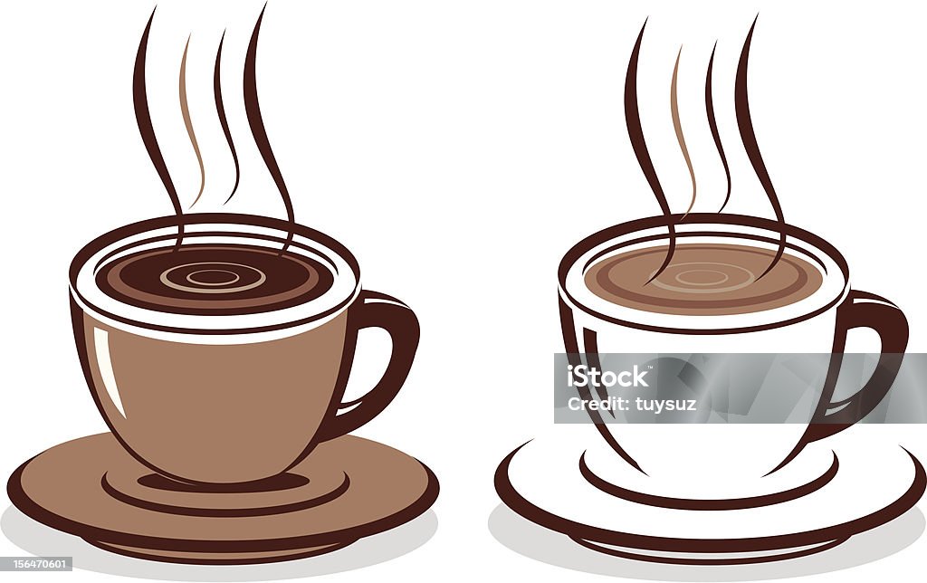 Tazza di caffè - arte vettoriale royalty-free di Bibita