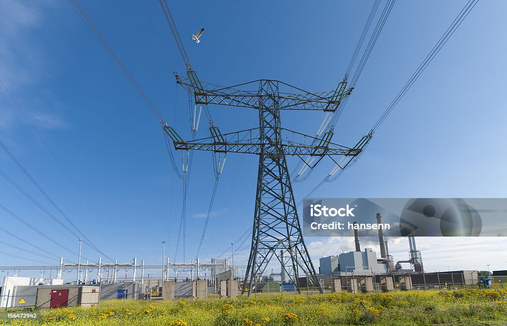 Электростанция - Стоковые фото Maasvlakte роялти-фри