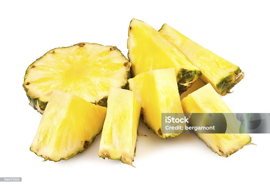 Ananas pezzi - Foto stock royalty-free di A forma di blocco