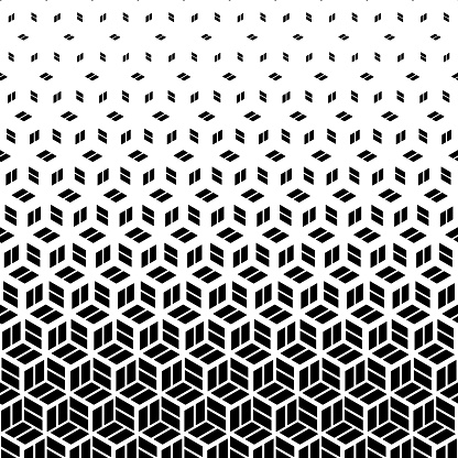 Fading Blocks Pattern Vertical Fading Cube Pattern Stock Illustration - Download Image Now ...