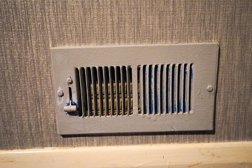 Close up of a household air vent