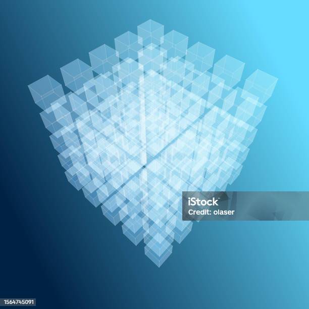 Turquoise Data Cube Database Concept Stock Illustration - Download ...