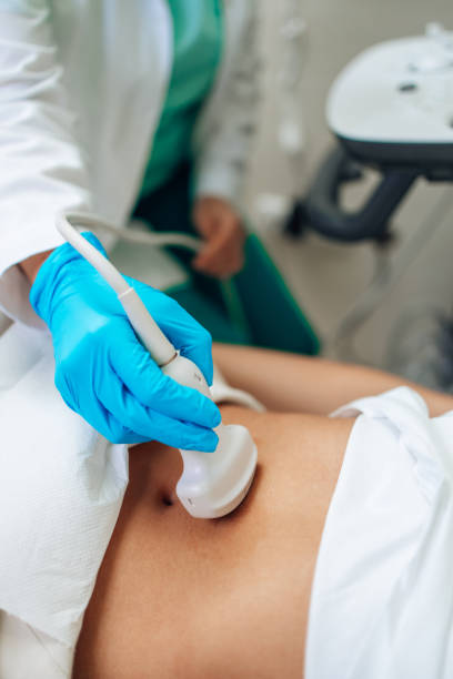 istock Woman at pregnancy checkup. 1564749396