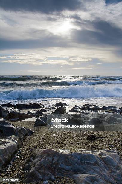 Photo libre de droit de Ciel Couvert Sur La Plage banque d'images et plus d'images libres de droit de Asperger - Asperger, Aube, Bleu