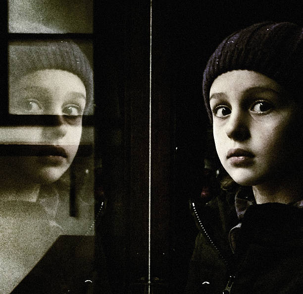 istock Portrait of a young girl with reflection 156475312