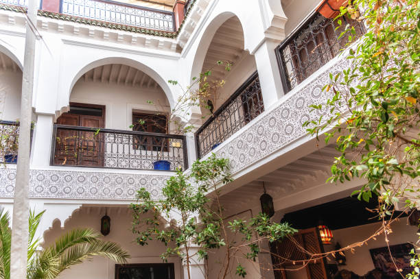 Interior of a Riad, Marrakech, Morocco
