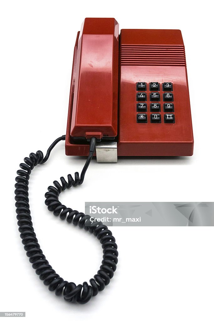 Un téléphone rouge - Photo de Blanc libre de droits