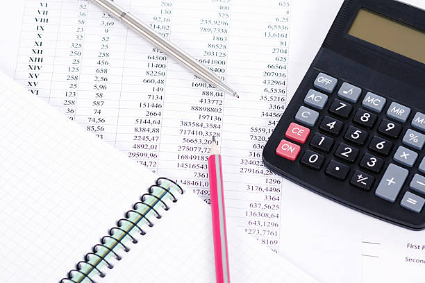 istock calculator and the financial report 156480151
