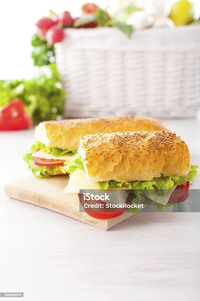 Freschi e gustosi panini - Foto stock royalty-free di Alimentazione sana