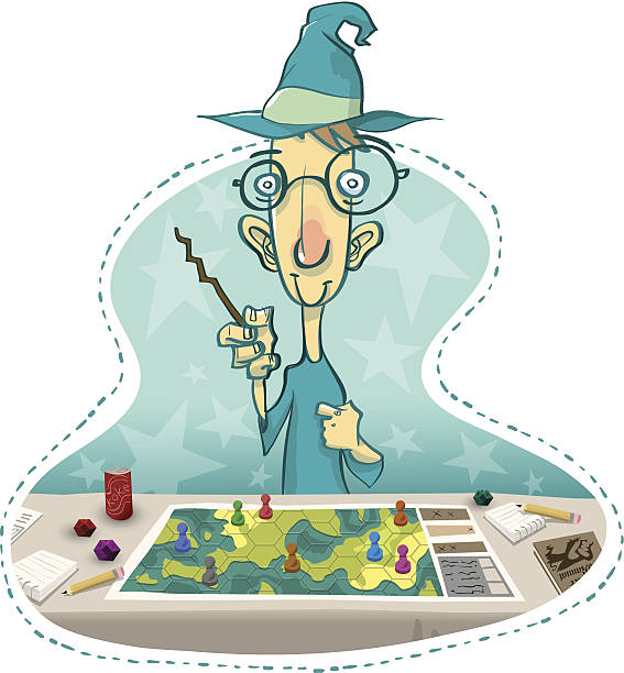 The Wizard of Argonoth vector art illustration