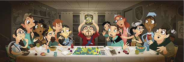 The Last Rpg Club Meeting Stock Illustration - Download Image Now - Role  Playing Game, Board Game, Last Supper - iStock