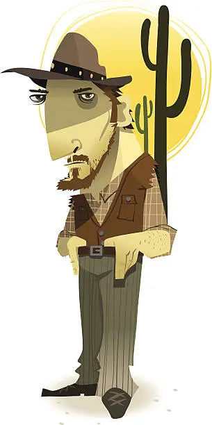 Vector illustration of Cowboy