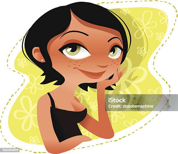 Daydreaming Cutie Stock Illustration - Download Image Now - Adult, Adults Only, Beautiful People