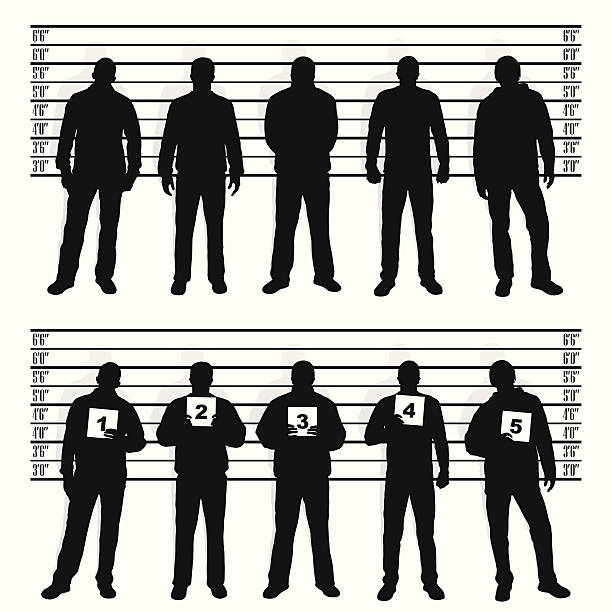 Identification de suspect - Illustration vectorielle