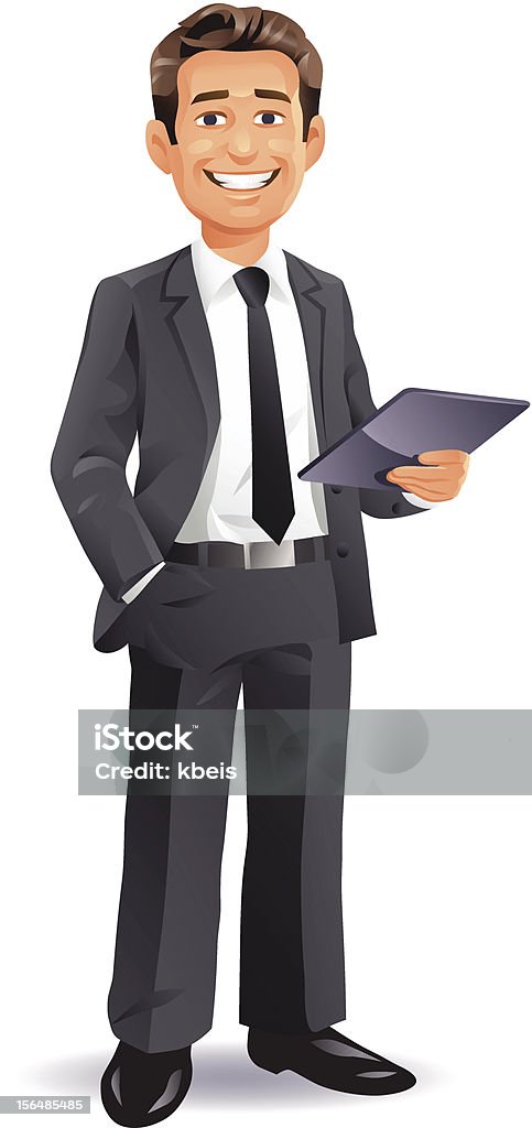 Joven Businessman - arte vectorial de Ejecutivo libre de derechos