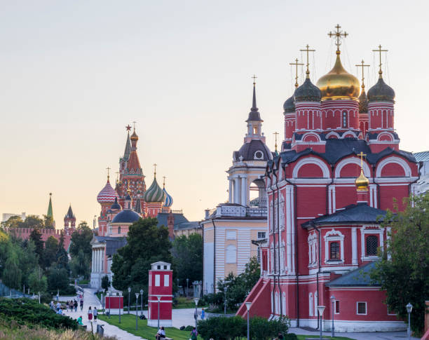 istock Red square and Saint Basil cathedral. Landmarks 1564864824