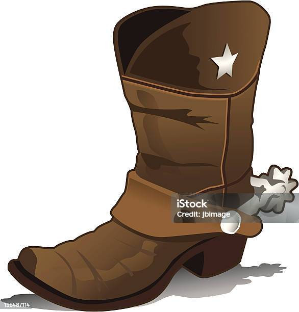Stivali Da Cowboy - Immagini vettoriali stock e altre immagini di Stivali da cowboy - Stivali da cowboy, Illustrazione, Calzature