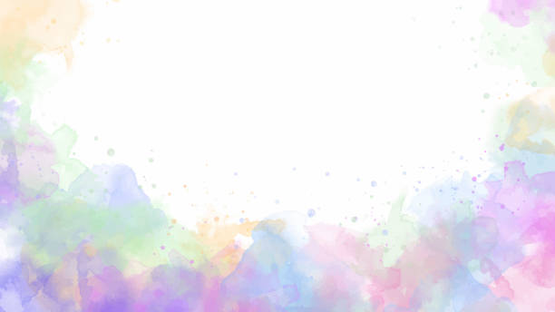 istock Abstract pastel unicorn of stain splash watercolor background 1564872248