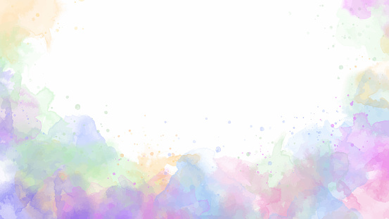 Abstract pastel unicorn of stain splash watercolor background. Abstract artistic used as being an element in the decorative design of invitation, cards, or wall art.