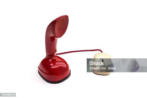 Central De Telefone Vermelho Bateria Automática - Fotografias de stock e mais imagens de Antigo - Antigo, Automático, Branco