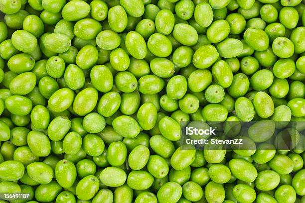 Photo libre de droit de Fraîchement Cueillies Green Olive Pour La Production De Pétrole Motif De Texture Litalie banque d'images et plus d'images libres de droit de Aliment