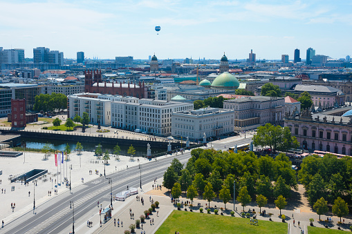 Panorama of Berlin - the photo taken from the cathedral