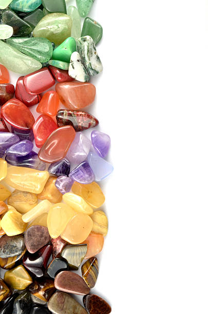 istock Close up color stones isolated 156494044