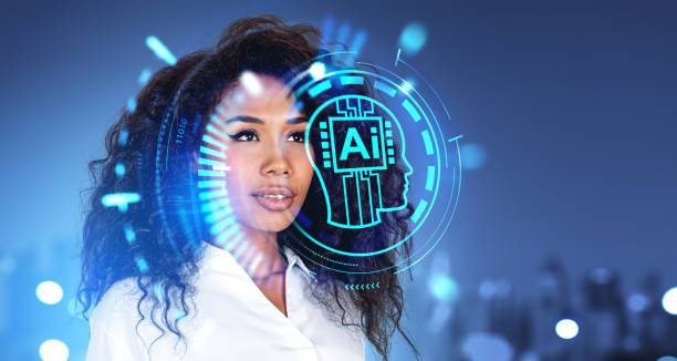 istock African woman in city, AI interface 1564952958