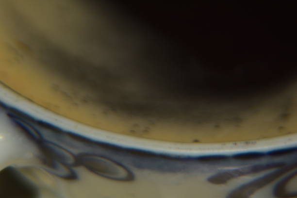 close up of a cup of espresso coffee