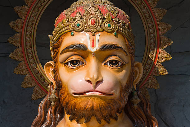 el restaurante hanuman de estatua de la india - hanuman fotografías e imágenes de stock