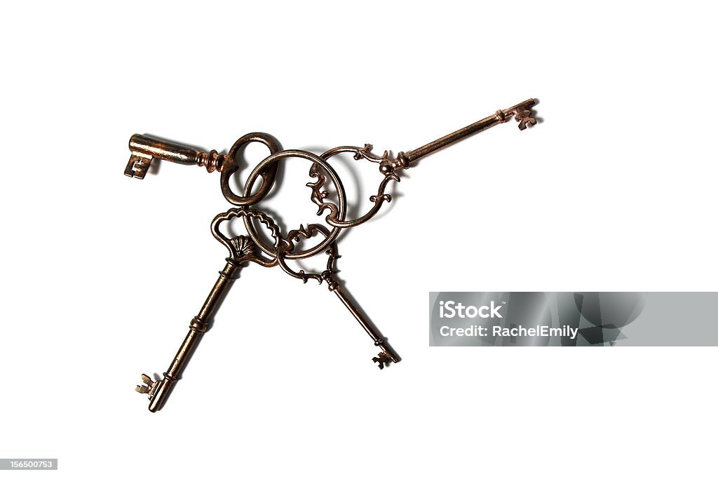 Esqueleto de chaves - Foto de stock de Antigo royalty-free